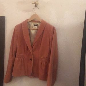 Pink velvet blazer